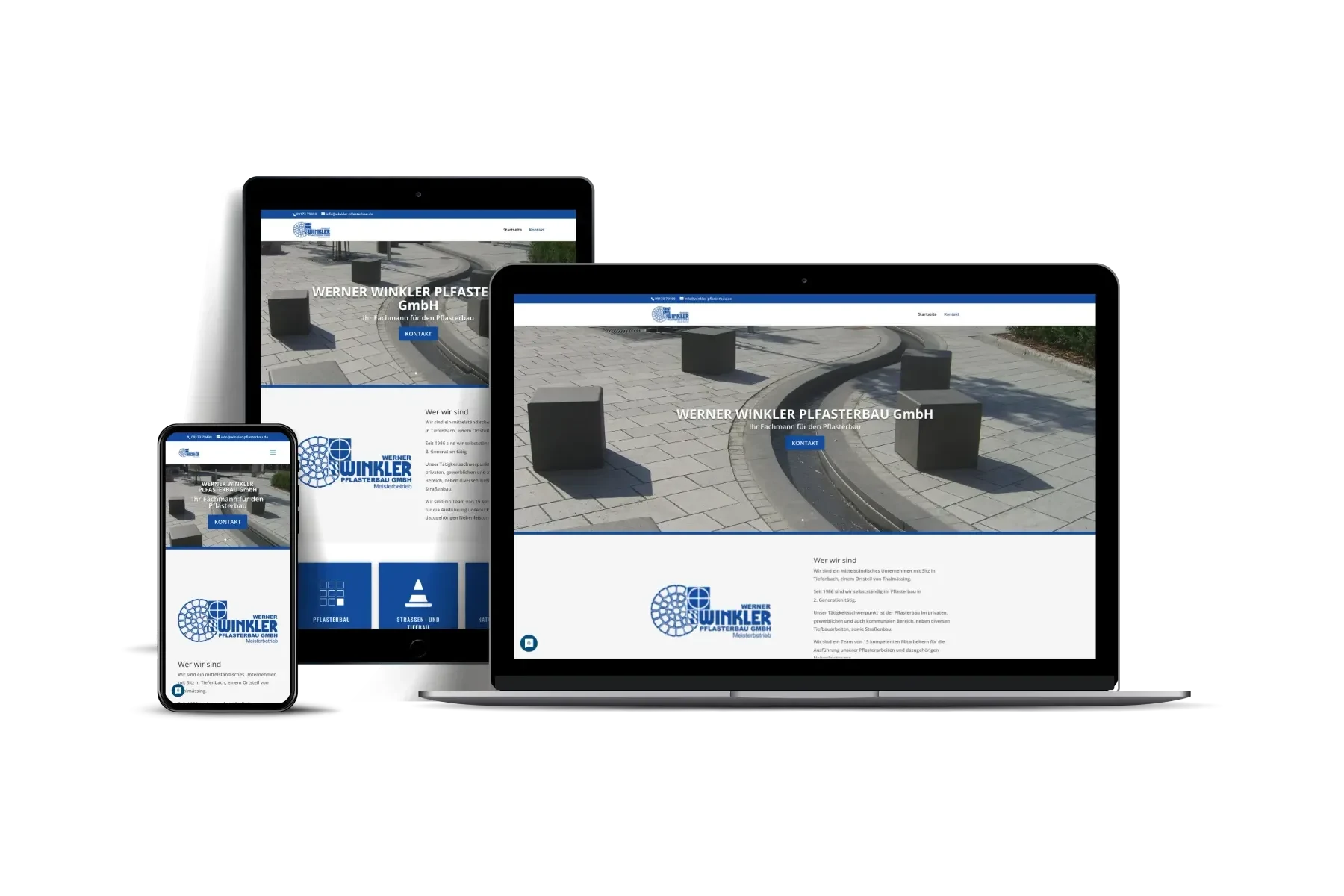 Website von Winkler Pflasterbau